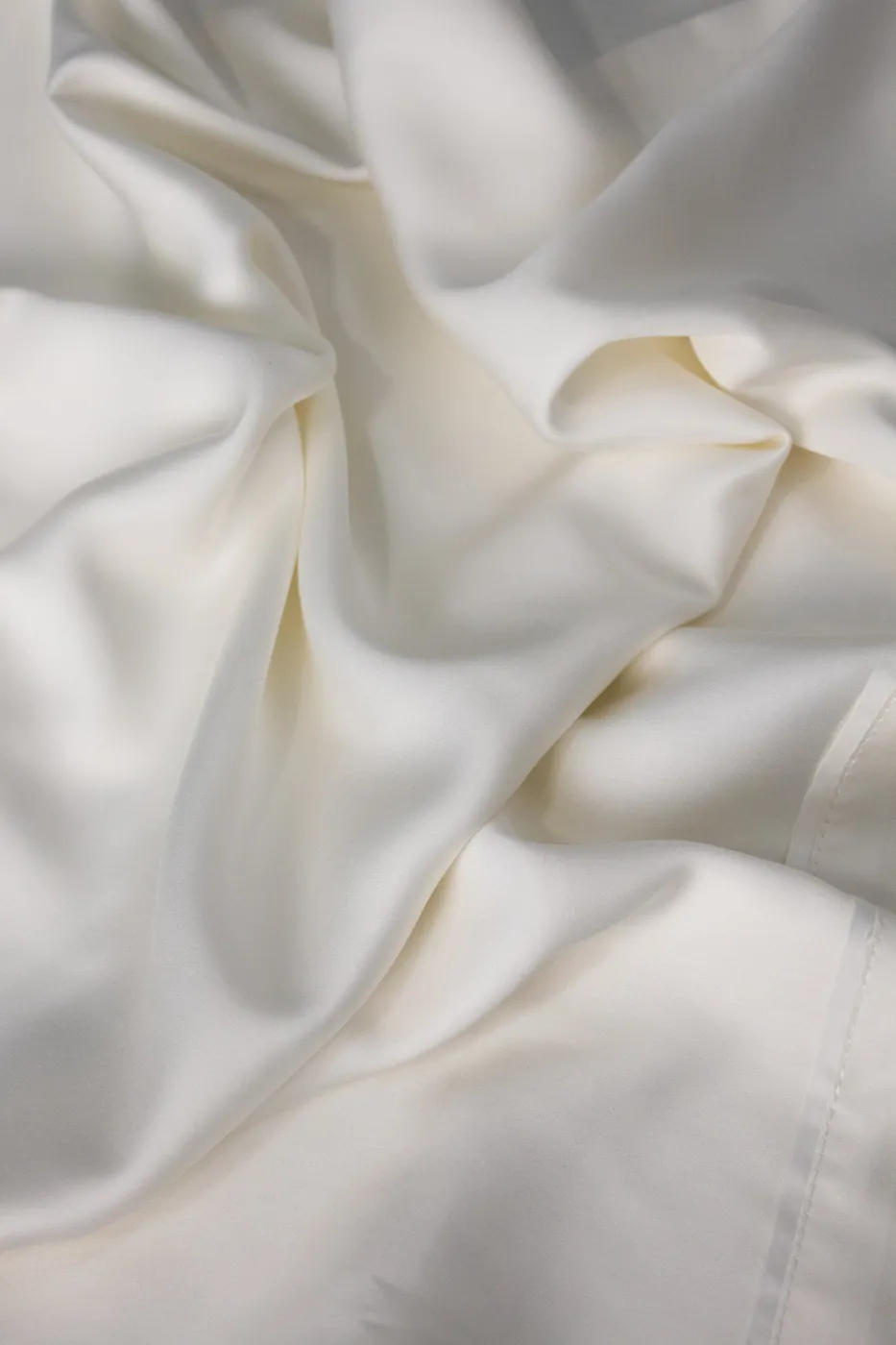 Tecido de fibra de bambu Liliss White